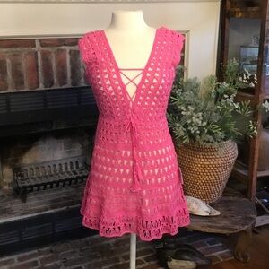 NWT Anna Kosturova Jennifer Hand Crochet Dress
